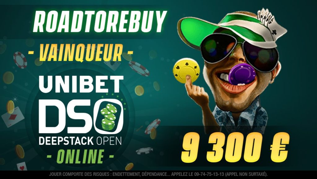RoadToRebuy wins the UDSO Online on unibet.fr !
